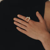 Bubbles Pearl Open Ring
