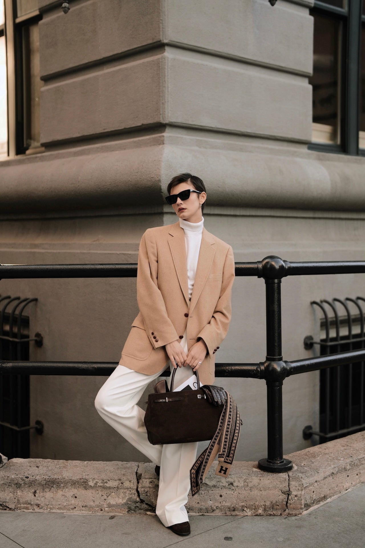 Espresso Suede Book Tote 33 (Pre-Order Only. Will Ship Late Jan.)