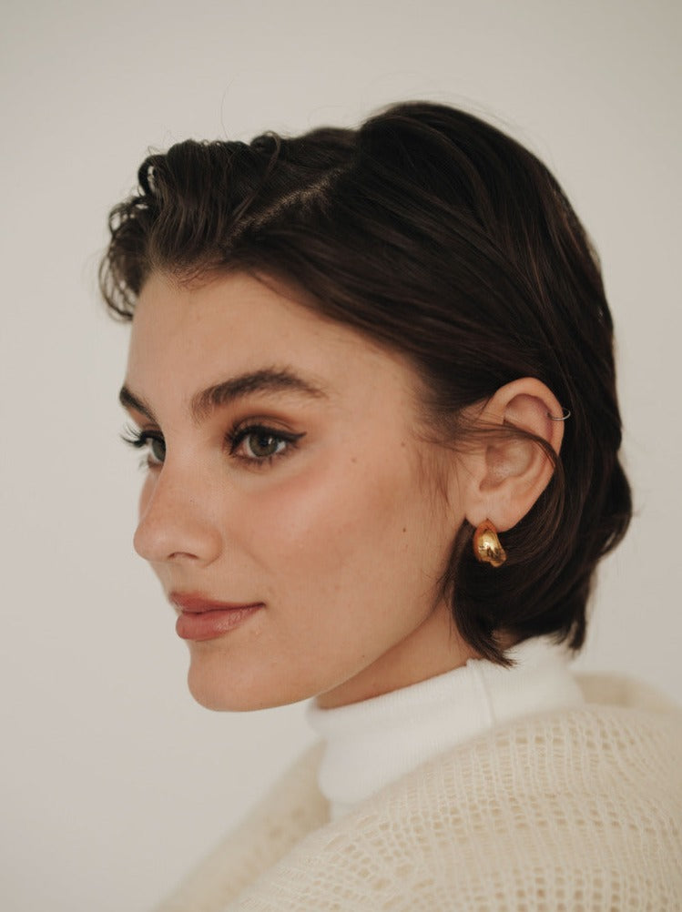 Gold Chunky Hoop Earrings