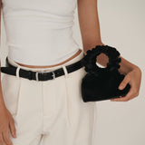 Mini Black Velvet Cloud Bag