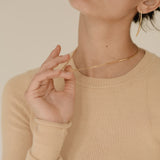 Gold Linear Drop Earrings