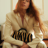Zebra Calf Hair Éclair Bag