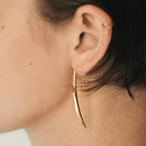 Gold Linear Drop Earrings