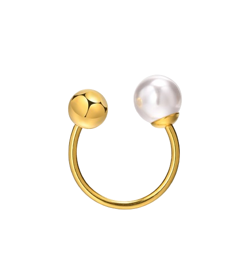 Pearl Open Ring