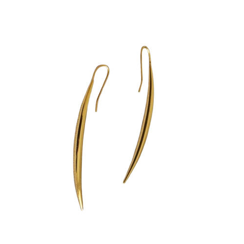 Gold Linear Drop Earrings