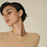 Gold Linear Drop Earrings