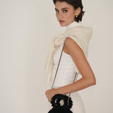 Mini Black Velvet Cloud Bag