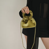 Mini Emerald Velvet Cloud Bag