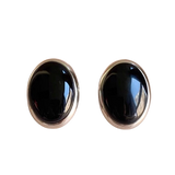 Onyx Orb Earrings