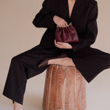 Burgundy Ring Handle Bag