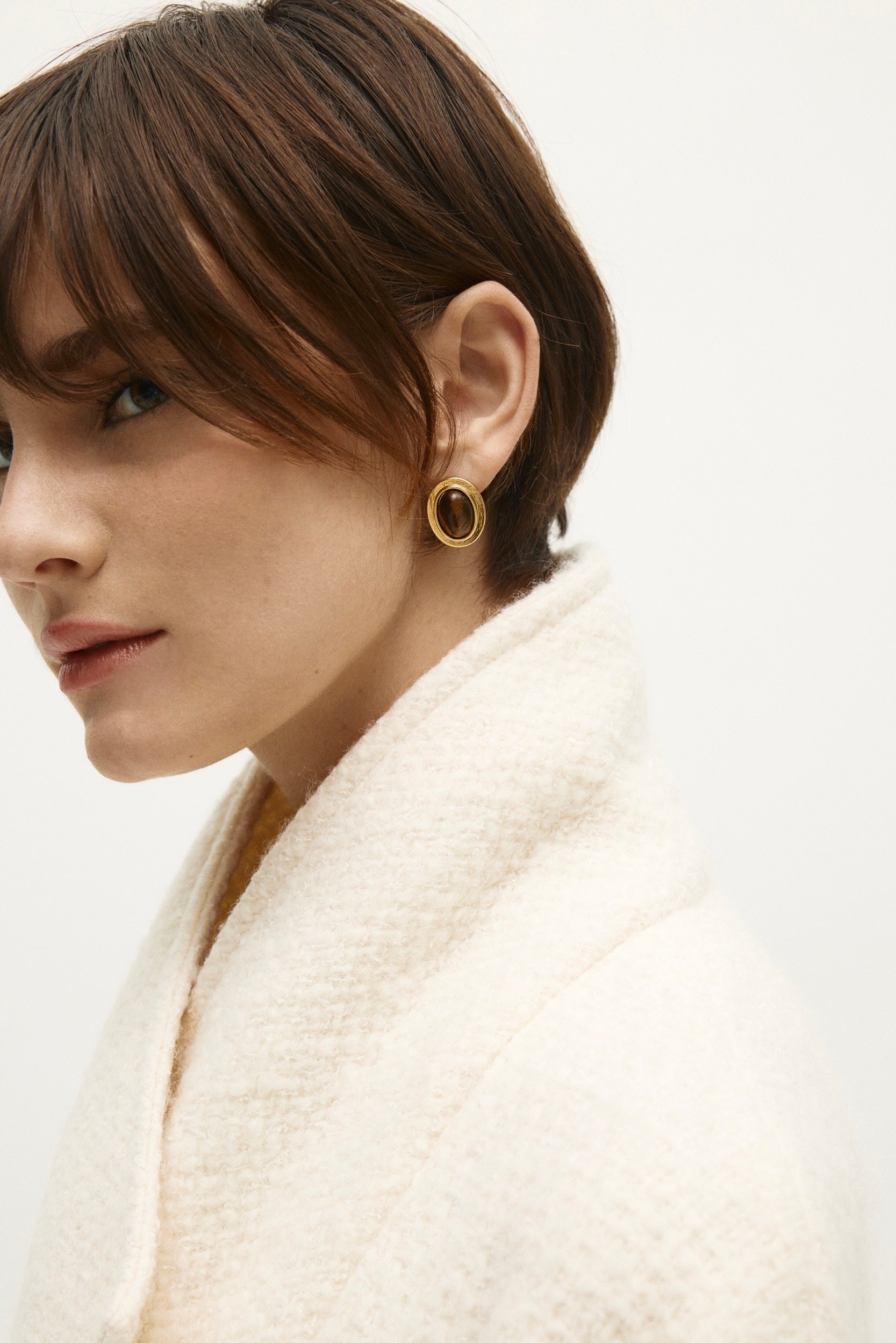 Aurora Oval Earrings