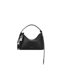 Mini Silver Black Hobo Shoulder Handbag