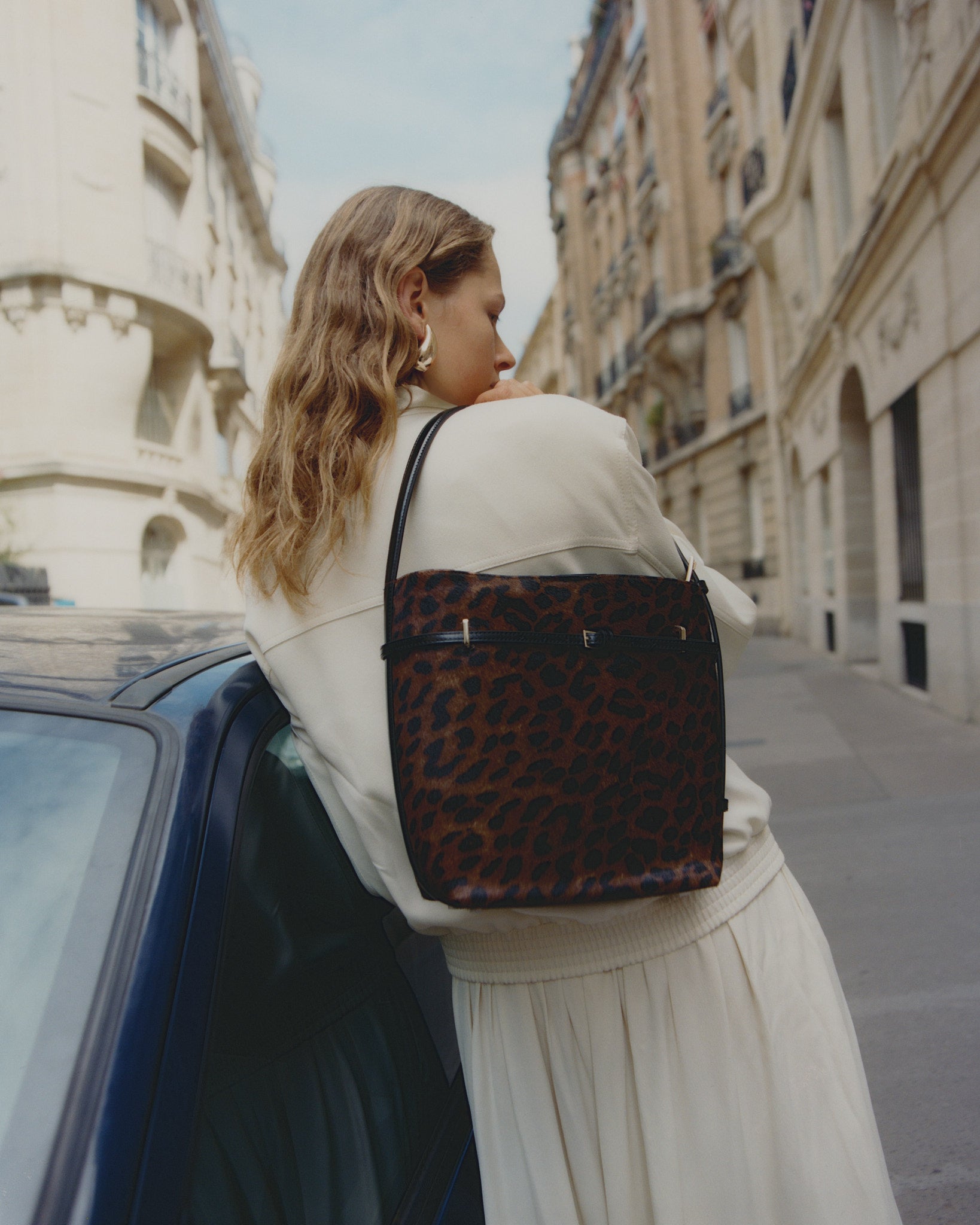 Small Leopard Belted Tote Bag(Low Stock)