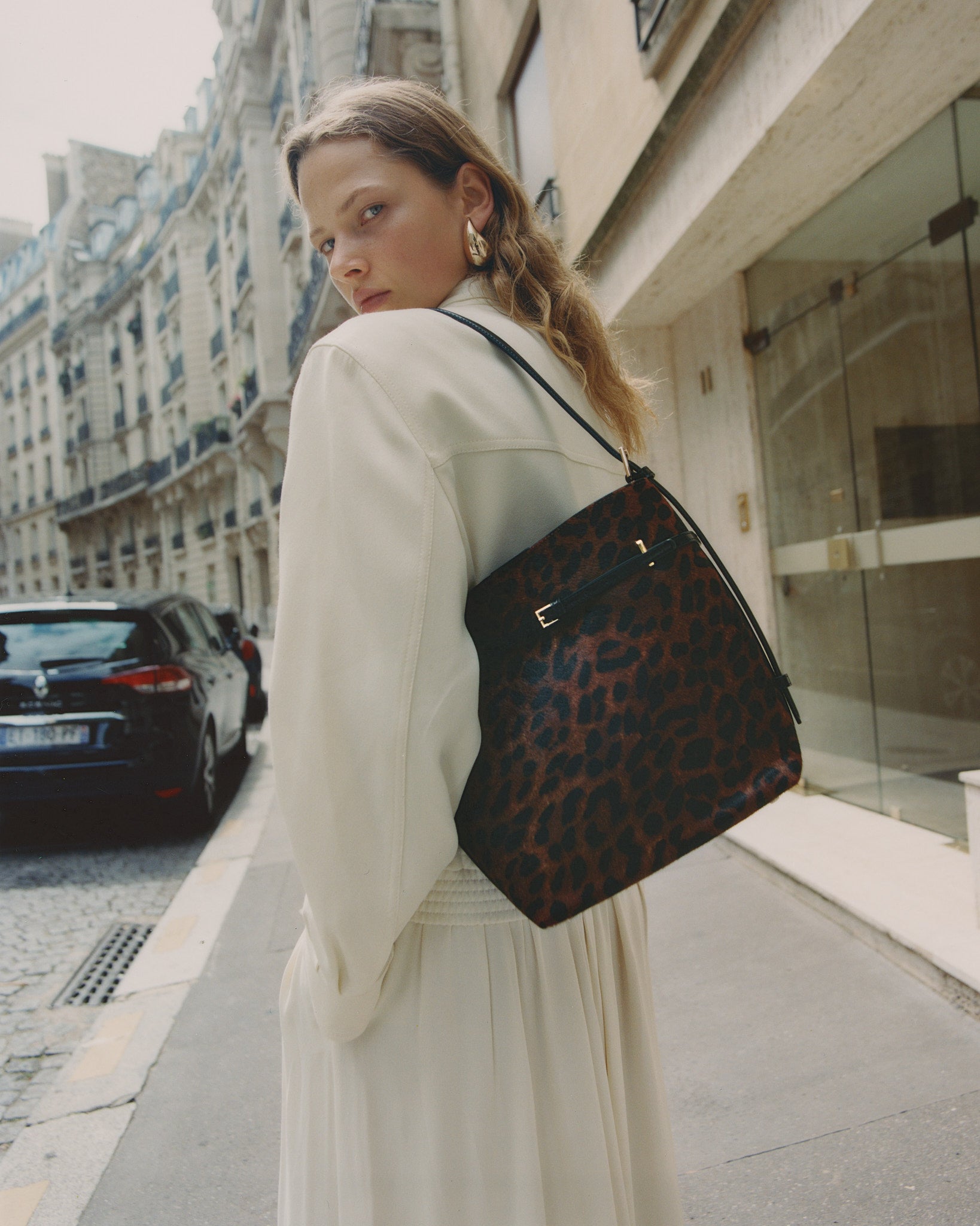 Small Leopard Belted Tote Bag(Low Stock)