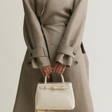 Ivory Togo Book Tote Bag 25