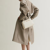 Ivory Togo Book Tote Bag 25