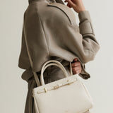 Ivory Togo Book Tote Bag 25