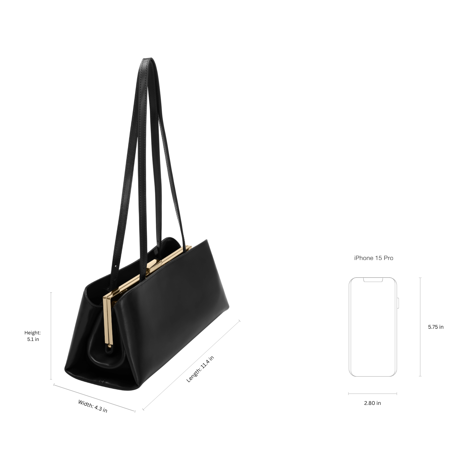 Gold Noir Éclair Bag (Pre-Order Only)