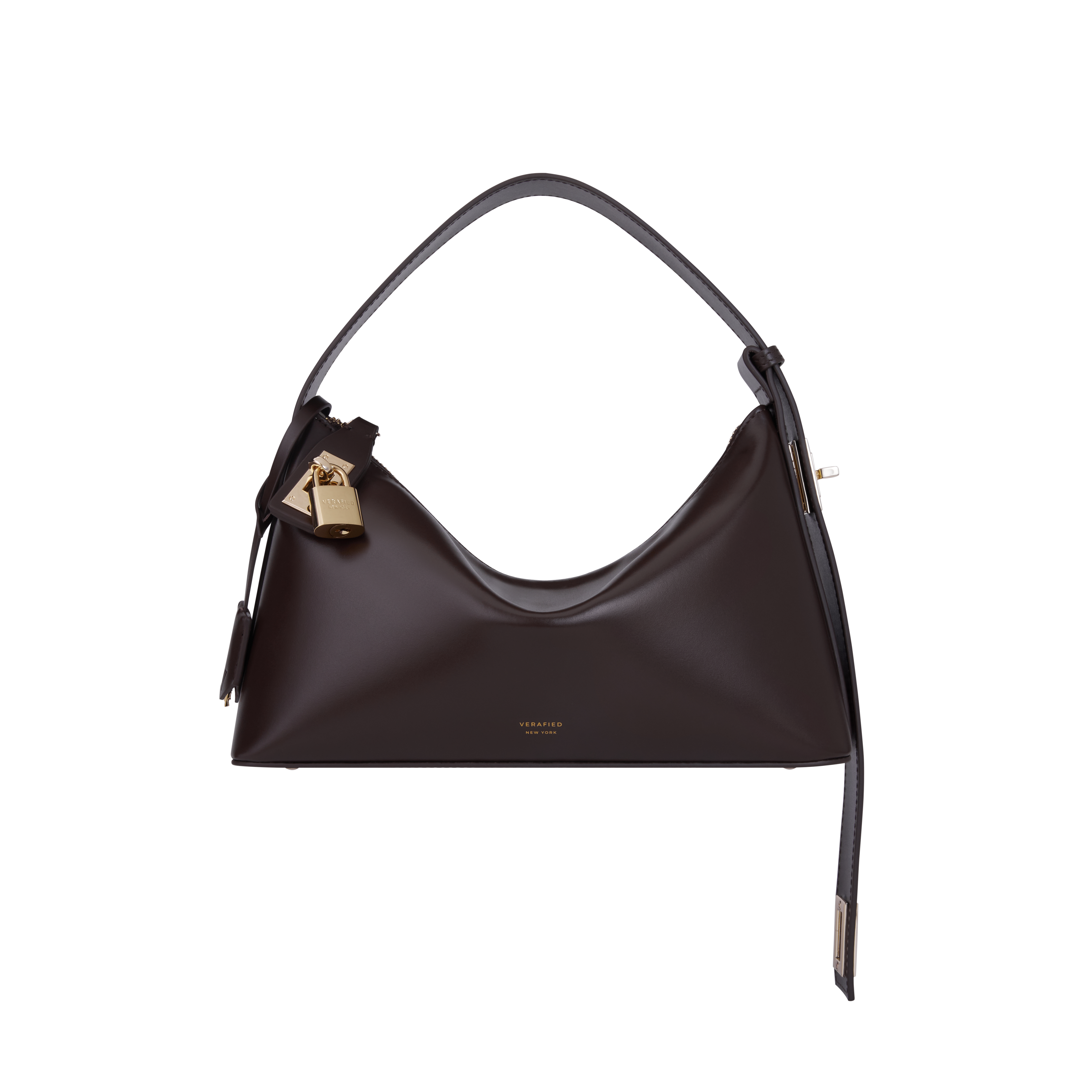 Gold Chocolate Hobo Bag