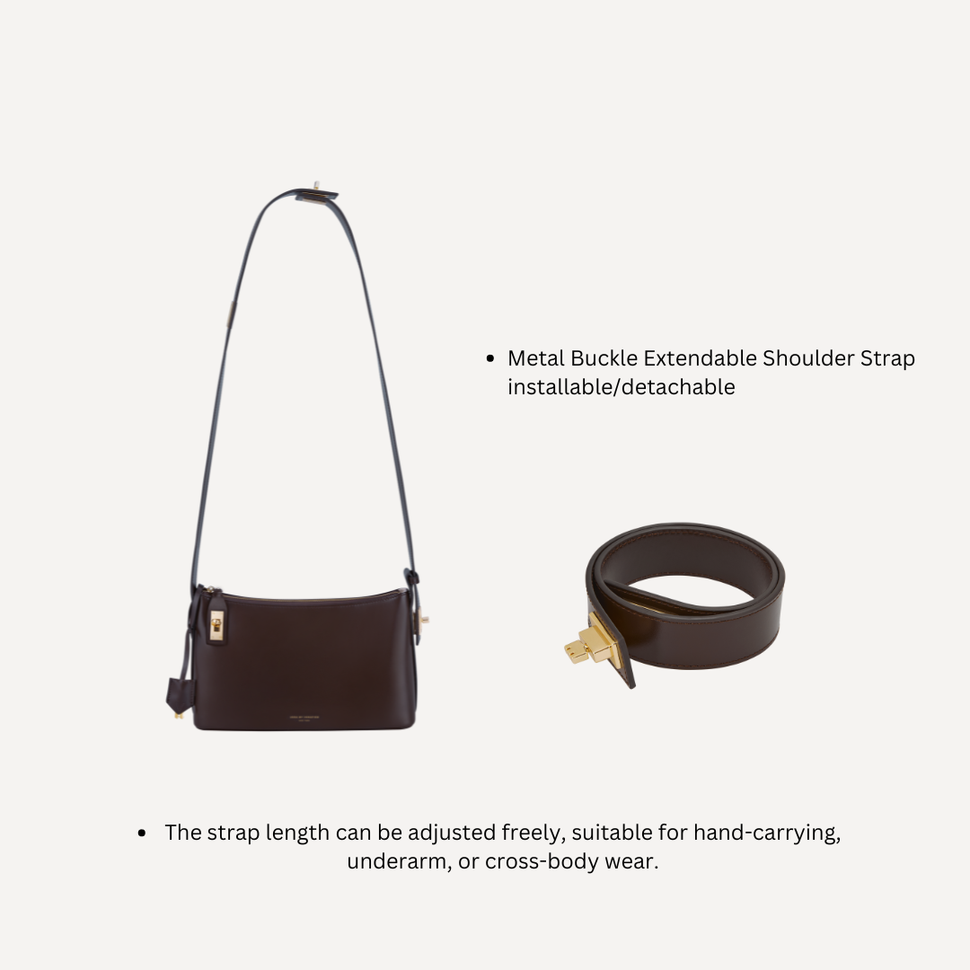 Chocolate Crossbody Extension Strap(Pre-Order Only. Will Ship Mid Oct.)