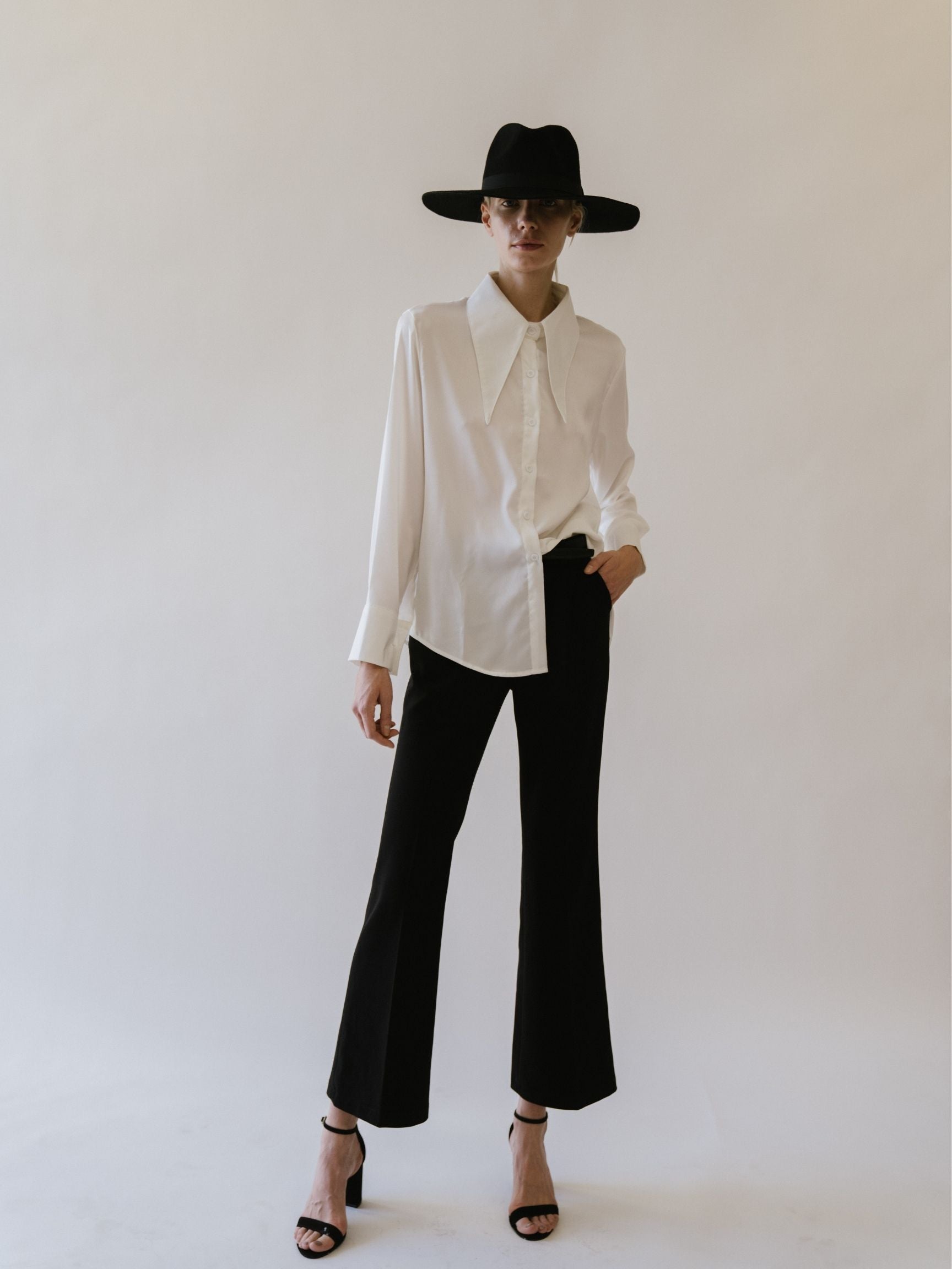 Point Collar White Shirt (Final Sale)