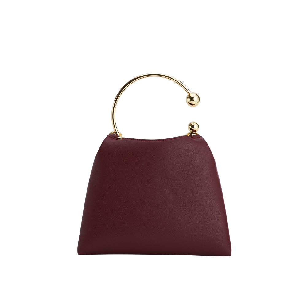 Burgundy Ring Handle Bag_VERAFIED