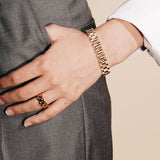 Gold three-link Open Ring (Final Sale)