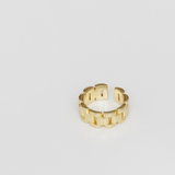 Gold three-link Open Ring (Final Sale)
