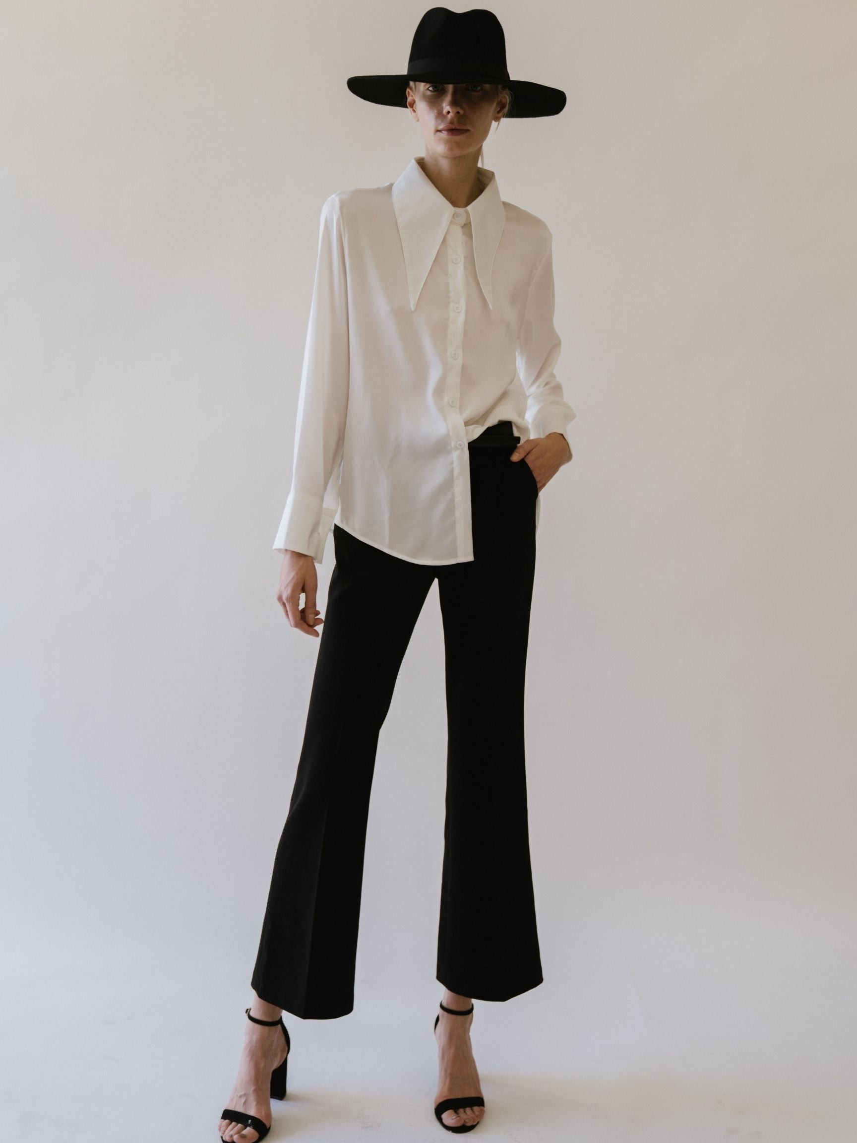 White Posh Suit Pants (Final Sale)