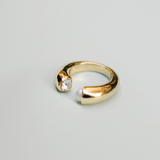 Crystal Pearl Open Ring (Final Sale)