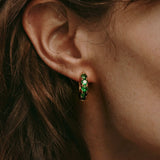 Emerald Hoops (Final Sale)