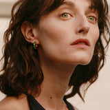 Emerald Hoops (Final Sale)