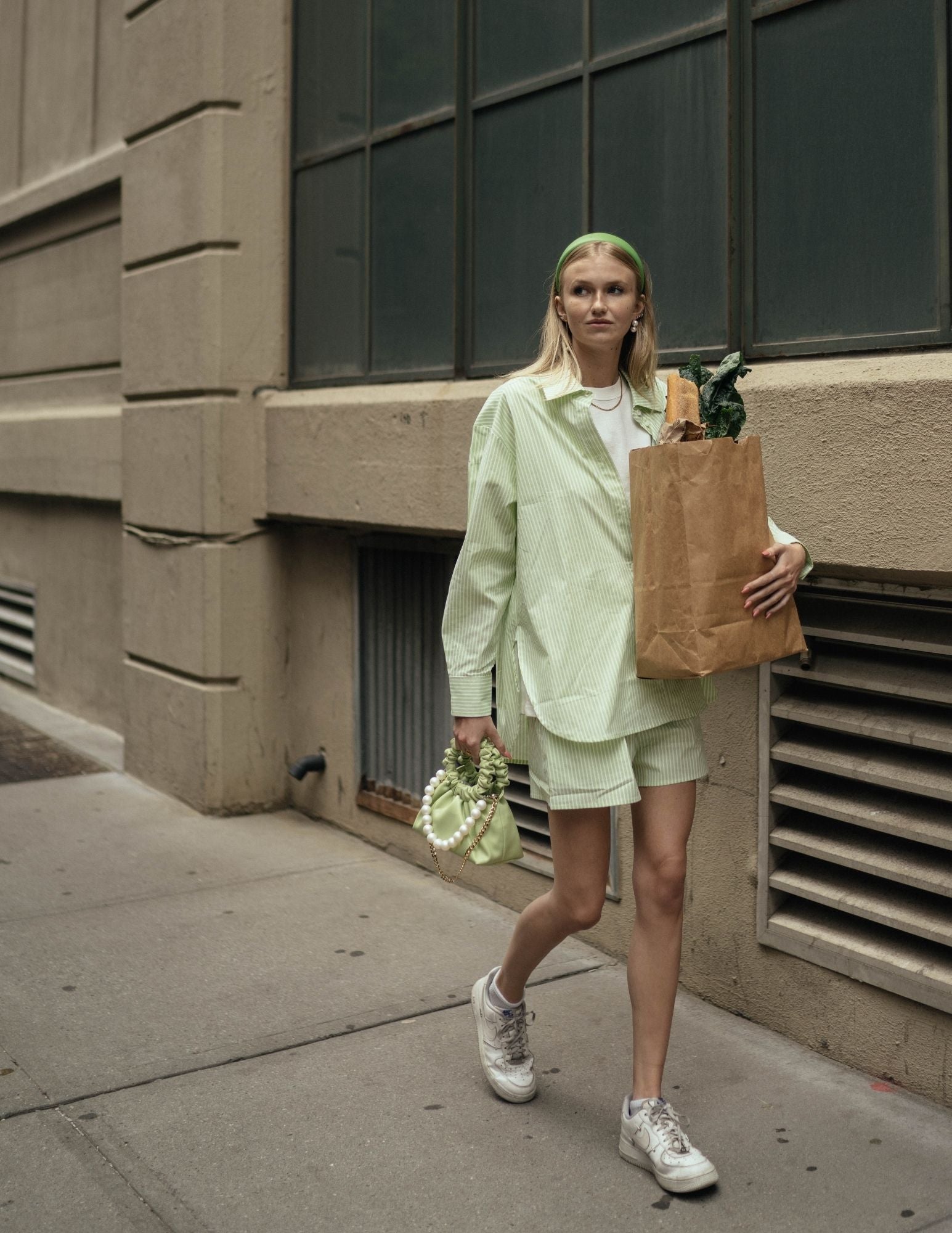 Minty Stripe Shorts