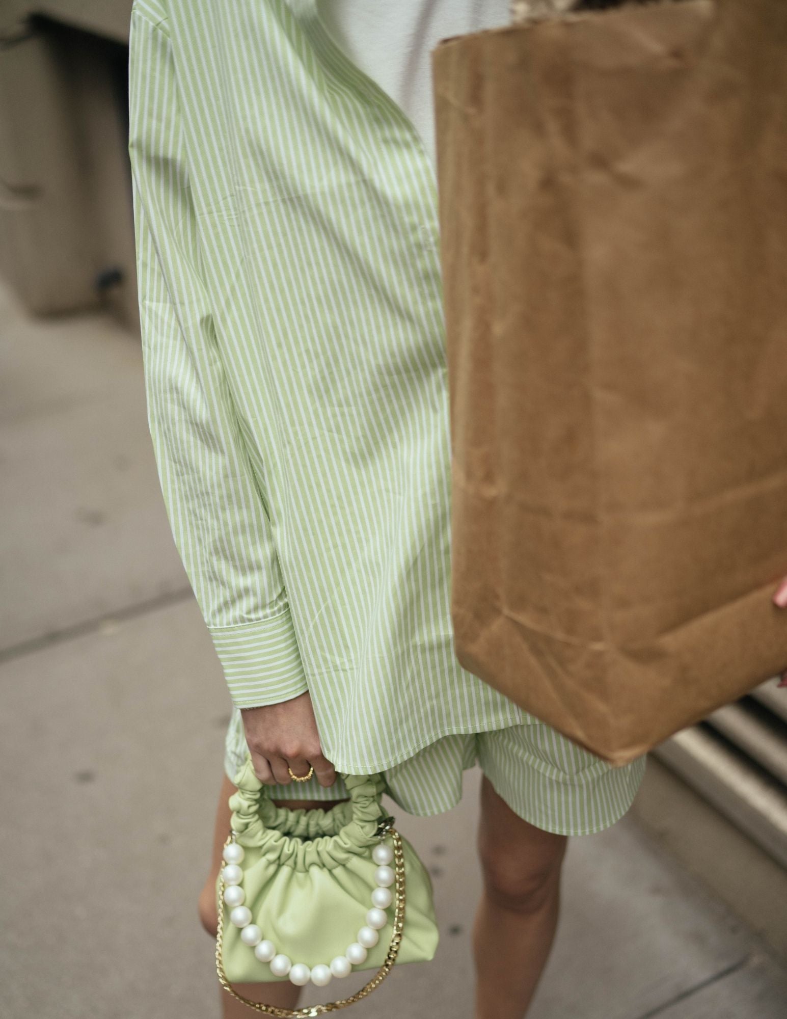 Minty Stripe Shorts