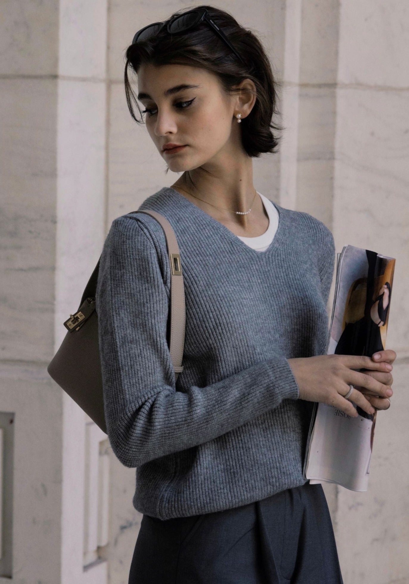 Grey Wool Sweater