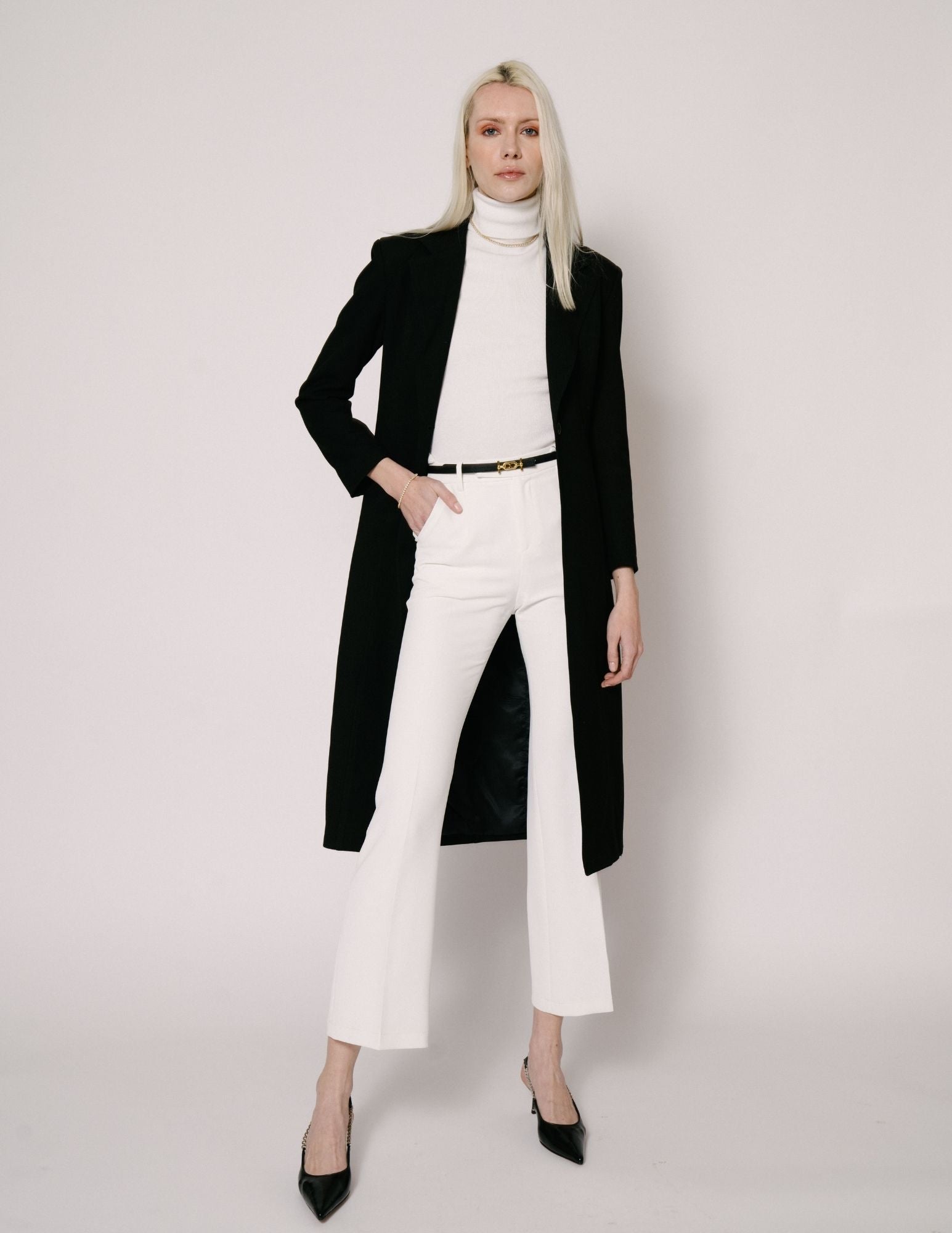 White Posh Suit Pants (Final Sale)