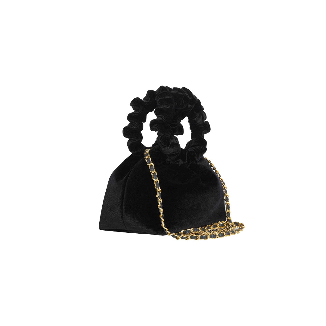 Black Velvet Mini Cloud Bag_VERAFIED