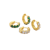 Emerald Hoops (Final Sale)